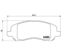 Brembo P 18 001 - Pastiglia Freno - Anteriore