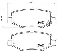 Pastiglie freno P 18 024 BREMBO per JEEP DODGE TATA