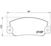 Brembo P 23 032 - Pastiglia Freno - Posteriore