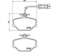 Pastiglie freno P 23 044 BREMBO per LANCIA FIAT ZASTAVA YUGO