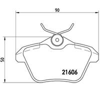 Brembo P 23 067 - Pastiglia Freno - Posteriore