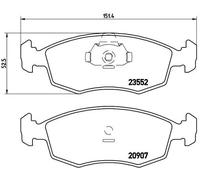 Pastiglie freno P 23 079 BREMBO per FIAT PALIO Weekend STRADA Pick-up PUNTO