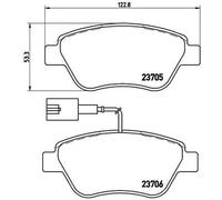 Brembo P 23 085 - Pastiglia Freno - Anteriore