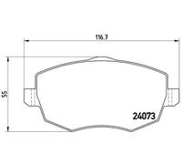 Brembo P 23 095 - Pastiglia Freno - Anteriore