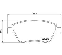 Pastiglie freno P 23 099 BREMBO per LANCIA FIAT