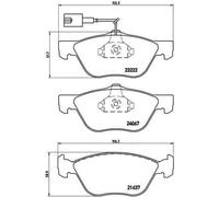 Pastiglie freno P 23 112 BREMBO per ALFA ROMEO FIAT