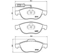 Pastiglie freno P 23 114 BREMBO per LANCIA ALFA ROMEO