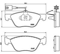 Pastiglie freno P 23 116 BREMBO per ALFA ROMEO 166