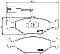 Pastiglie freno P 23 122 BREMBO per FIAT PALIO ALBEA PALIO Weekend
