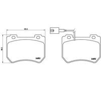 SERIE PASTIGLIE PATTINI FRENO BREMBO ANT FOR ALFA ROMEO 159 20 JTDM