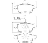 Set di pastiglie freno BREMBO P 23 130, anteriore