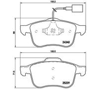 Set di pastiglie freno BREMBO Xtra P 23 132X, indietro