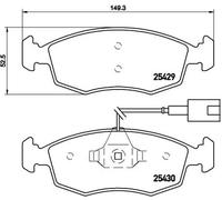Pastiglie freno P 23 138 BREMBO per FIAT PUNTO EVO PUNTO 500 C 500