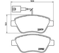 Brembo P 23 140 - Pastiglia Freno - Anteriore