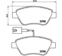 Pastiglie freno P 23 141 BREMBO per ALFA ROMEO PEUGEOT FIAT CITROËN