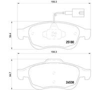 Pastiglie Freno Per Alfa Romeo Giulietta 1.4 TB 1.6 2.0 Jtdm Pattini Anteriori