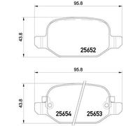 Brembo P 23 150 - Pastiglia Freno - Posteriore