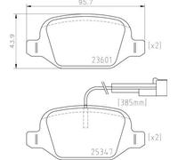 BREMBO P 23 181 Kit pastiglie freni