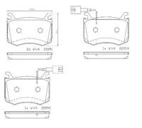 Brembo Kit pastiglie freni P 23 183 anteriore per Alfa Romeo Giulia (952) Stelvio (949)