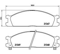 BREMBO P 24 026 Kit pastiglie freni