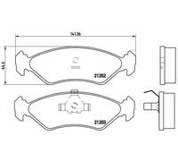 Pastiglie freno P 24 028 BREMBO per FORD FIESTA Cassone/Limousine spaziosa