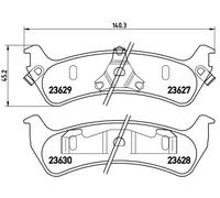 BREMBO P 24 042 Kit pastiglie freni