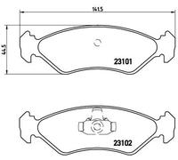 Pastiglie freno P 24 044 BREMBO per FORD MAZDA
