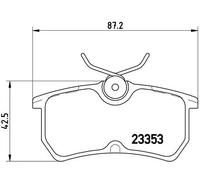 Pastiglie freno P 24 047 BREMBO per FORD FOCUS I FOCUS I Turnier FIESTA VI