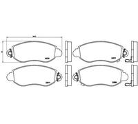 Pastiglie freno P 24 052 BREMBO per FORD TRANSIT Autobus TRANSIT Furgone