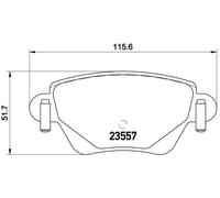 Set di pastiglie freno BREMBO P 24 059, posteriore
