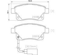 Pastiglie freno P 24 066 BREMBO per FORD TRANSIT Autobus TRANSIT TOURNEO Autobus