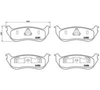 BREMBO P 24 068 Kit pastiglie freni