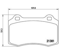 Pastiglie freno P 24 073 BREMBO per FORD FOCUS I