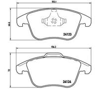 Brembo P 24 076 - Pastiglia Freno - Anteriore