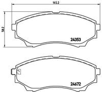 Pastiglie freno P 24 086 BREMBO per FORD MAZDA