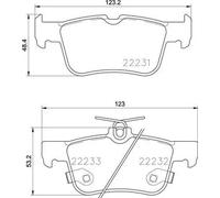 BREMBO P 24 201 Kit pastiglie freni
