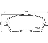 Pastiglie freno Brembo P 24 203, anteriore. Set di 4