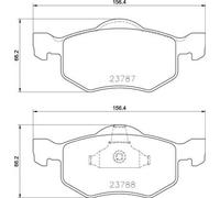BREMBO P 24 219 Kit pastiglie freni