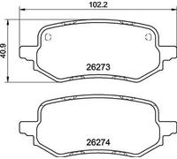 BREMBO P 24 237 Kit pastiglie freni