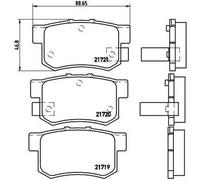 Pastiglie freno P 28 022 BREMBO per HONDA ACURA MG SUZUKI ROVER