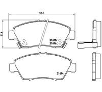 Pastiglie freno P 28 023 BREMBO per HONDA CRX III CIVIC V Hatchback INSIGHT