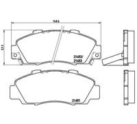 Pastiglie freno P 28 026 BREMBO per HONDA ACURA ROVER