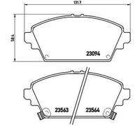 Pastiglie freno P 28 029 BREMBO per HONDA NISSAN MG