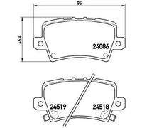 Brembo P 28 038 - Pastiglia Freno - Posteriore