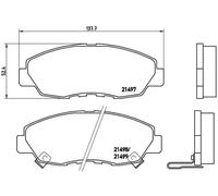 Pastiglie freno P 28 042 BREMBO per HONDA ACCORD V CR-V I ACCORD VI ACCORD IV