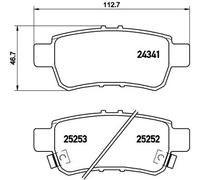 Pastiglie freno P 28 062 BREMBO