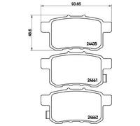 Brembo P 28 072 - Pastiglia Freno - Posteriore
