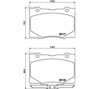 Pastiglie freno P 28 079 BREMBO per HONDA LEGEND IV
