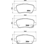BREMBO P 28 094 Kit pastiglie freni