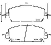 BREMBO P 28 098 Kit pastiglie freni